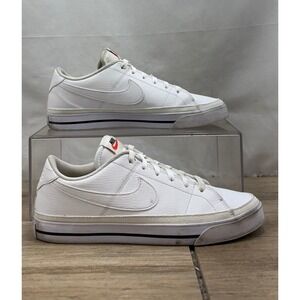 Nike Court Vision Low Women's White Leather Casual Sneakers DH3161 101 Size 9.5